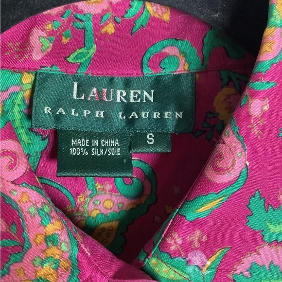 Lauren Ralph Lauren silk floral button up blouse - Picture 12 of 14